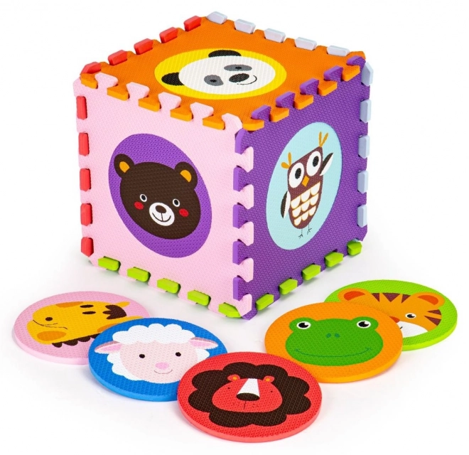 ECOTOYS Piankowe puzzle Zwierzęce główki (29x29)