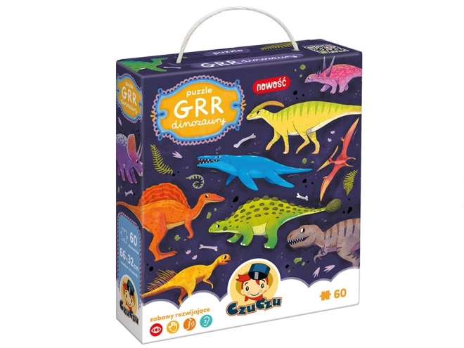 Puzzle CzuCzu Grr Dinozaury 60 elementów