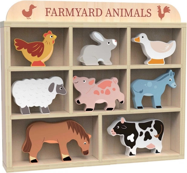 Zestaw zwierzątek na farmę 2Kids Toys z drewna FSC