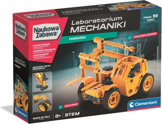 Teleskopowy podnośnik – Laboratorium mechaniki CLEMENTONI