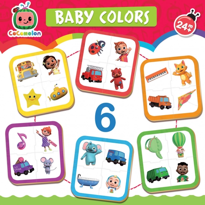 EDUCA Baby puzzle CoComelon: Poznaj kolory 6x4 kawałki