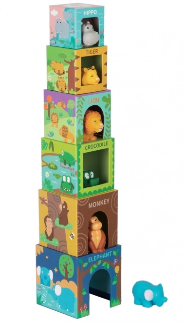 Klocki ze zwierzątkami Safari dla dzieci od 2Kids Toys