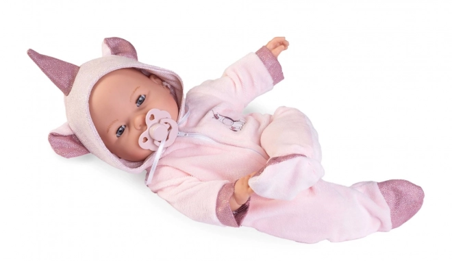 Antonio Juan 14362 BIMBA - mrugająca lalka bobas ze dźwiękami i miękkim materiałowym ciałem - 37 cm