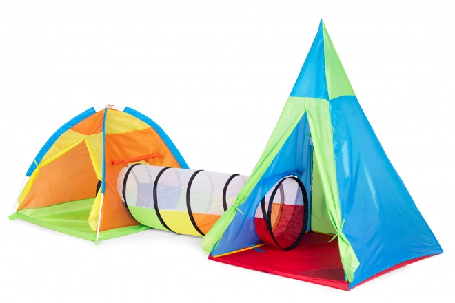 Dziecięcy plac zabaw namiotowy 3 w 1 igloo tipi tunel IPLAY