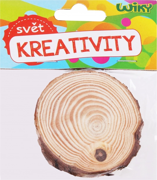 Drewniane kółeczko 6-7x0,5 cm, 2 sztuki