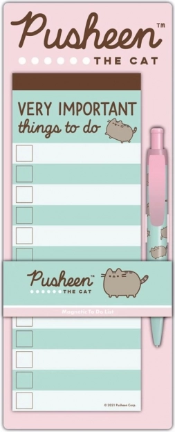 Zestaw notatnikowy PUSHEEN z magnesem i długopisem