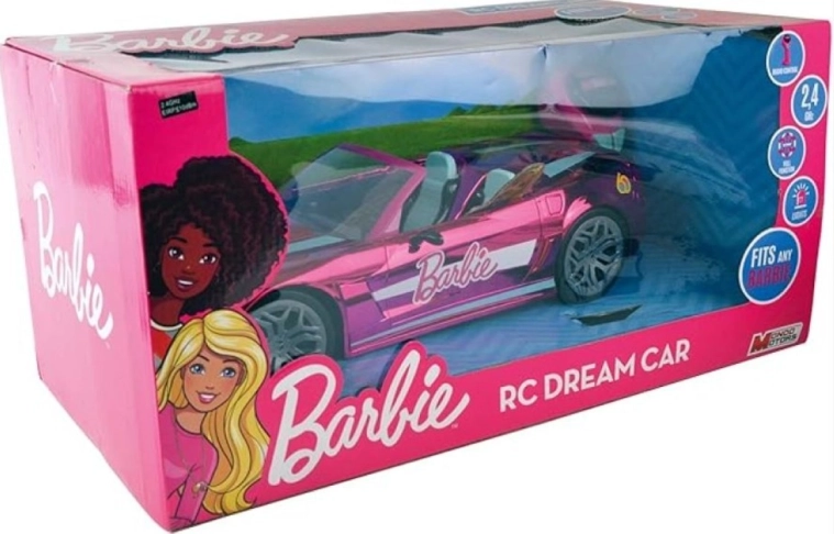 różowy samochód RC Barbie 2,4 GHz dla dwóch lalek