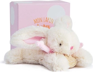 Doudou pluszowy króliczek różowy 16 cm