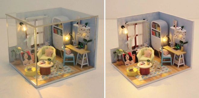 Dziewięć miniaturowych domków przytulna kryjówka Cink-Cink