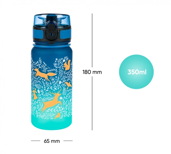 BAAGL Tritanowa butelka na picie Gradient Las 350 ml