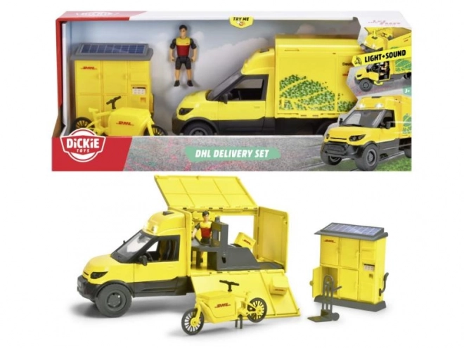 Zestaw z pojazdem DHL 25 cm Miasto