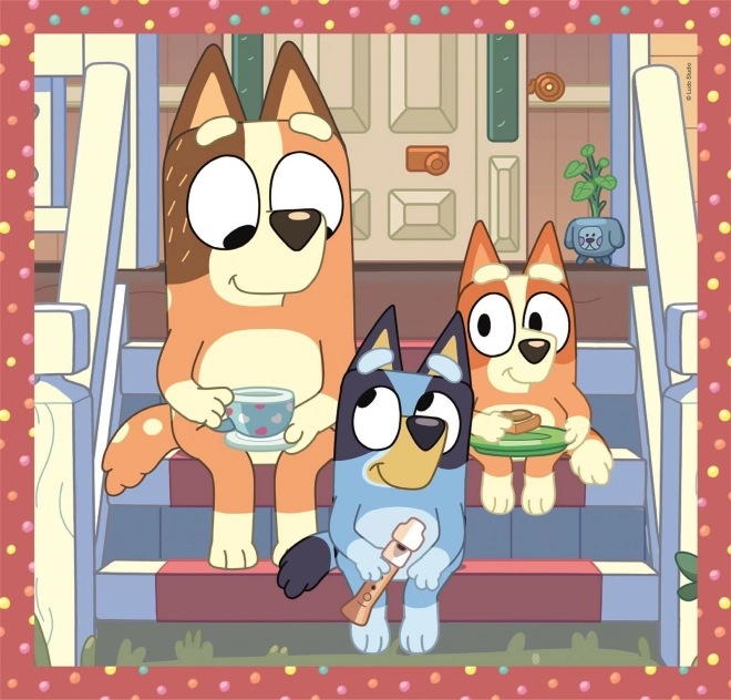 CLEMENTONI Puzzle Bluey 3x48 kawałków