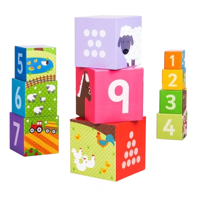 Bigjigs Toys Klocki dydaktyczne farma