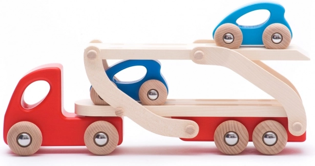 Drewniany autotransporter Bajo Eco – zestaw