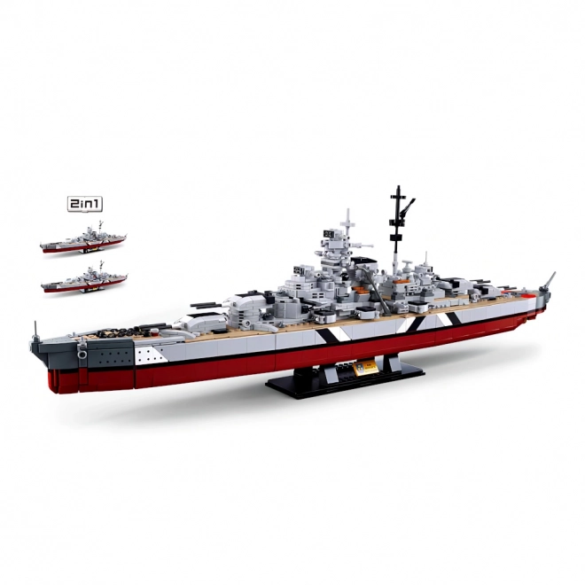 Sluban ModelBricks M38-B1102 Pancernik Bismarck 2w1