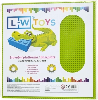 Duża płyta bazowa 50×50 pinów limonkowa