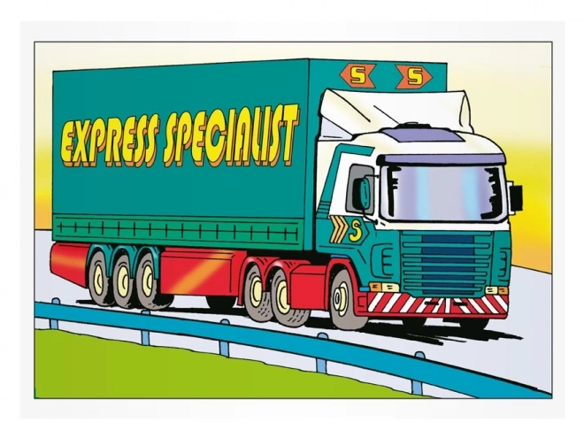 Kolorowanki dla dzieci Ciężarówki