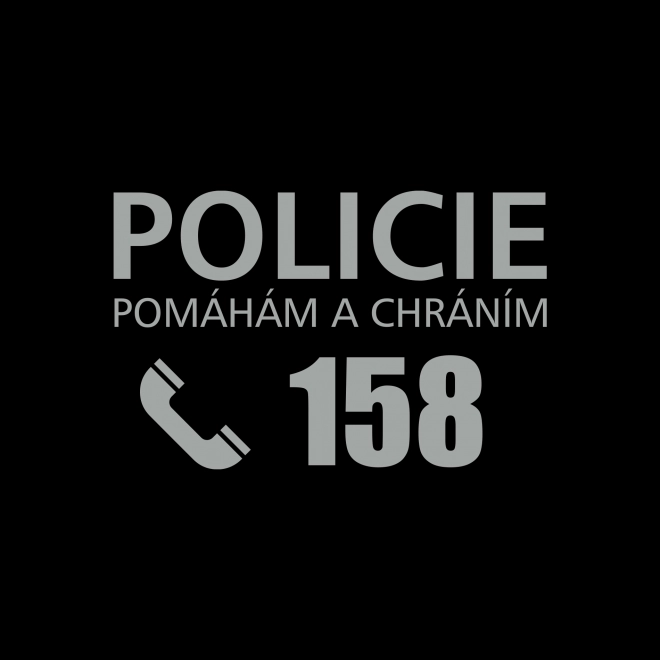 Dziecięcy kostium policjanta z czapką - czeski nadruk (S)