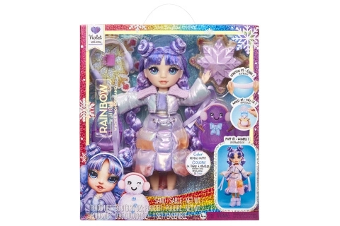 Modowa lalka Rainbow High na zimę - Violet (Fioletowa) TV