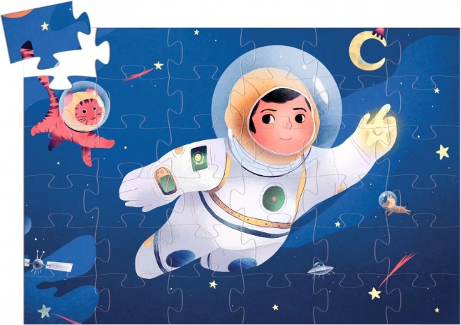 Puzzle Astronauta na Księżycu 36 elementów