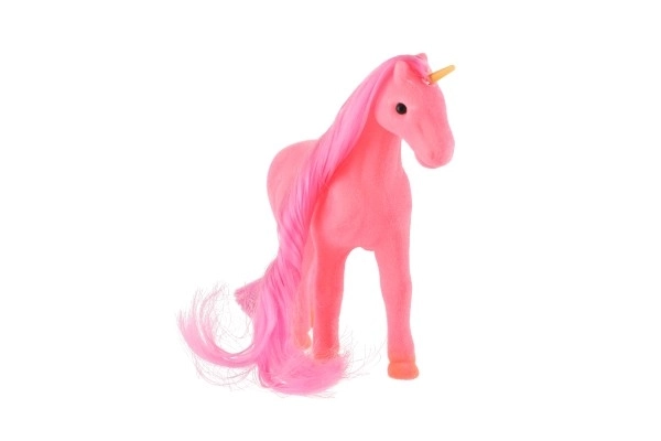 Jednorożec koń maskotka do czesania z grzebieniem 14cm w woreczku