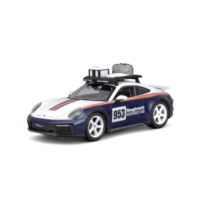 Bburago 1:24 Wyścigi - Porsche 911 Dakar - Niebieski 953 Roughroads