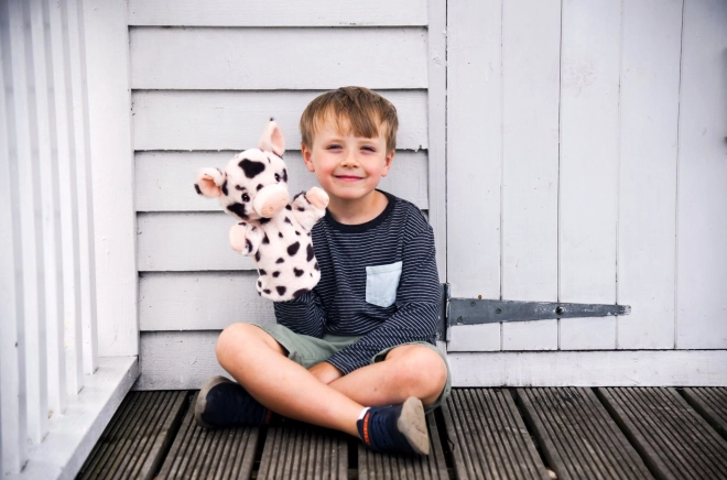 Keel Toys SE3077-6 Keeleco Świnka - eko przytulanka na rękę 27 cm