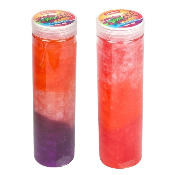 Slime - masa błyszcząca 400g 20cm w plastikowej tubie 4 kolory 4 sztuki w pudełku