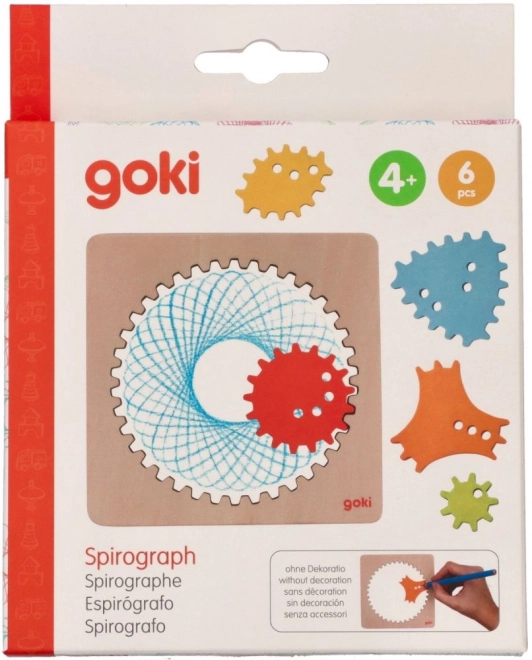 Drewniany spirograf Goki