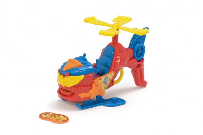 SuperThings Pizzacopter z wyrzutnią dysków