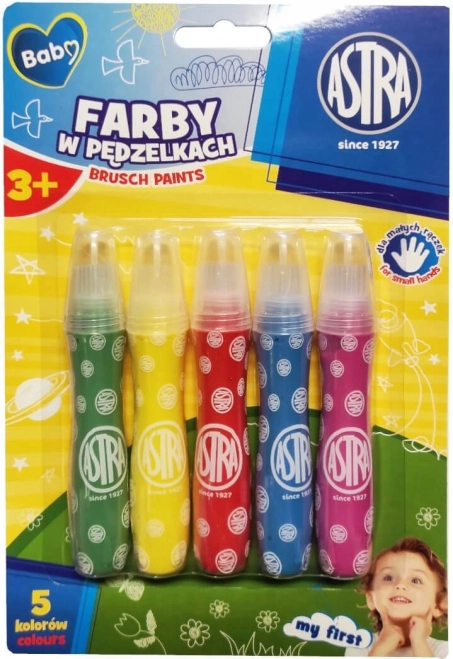 ASTRA Farby w pędzlach, 5 szt.