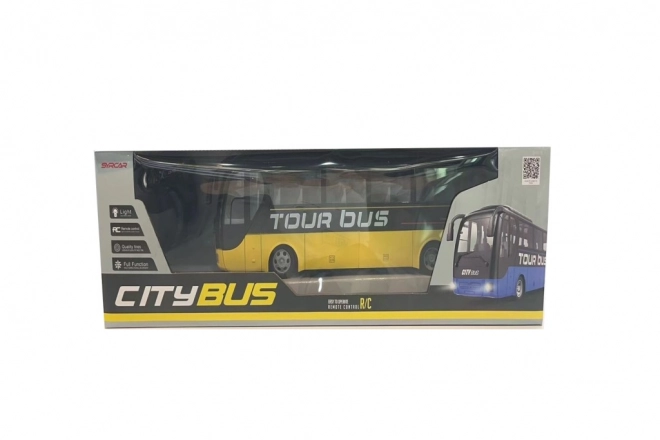 Niebieski autobus RC na zdalne sterowanie