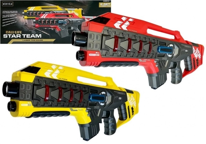 Zestaw Pistoletów Laser Tag dla 4 Drużyn w Dwóch Kolorach