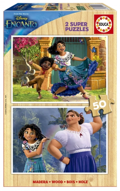 EDUCA Drewniane puzzle Encanto 2x50 elementów