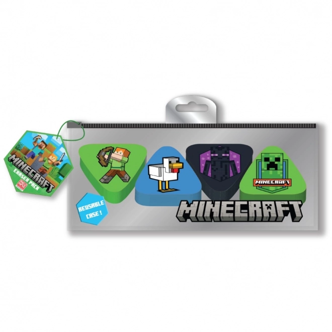 Zestaw gumek Minecraft