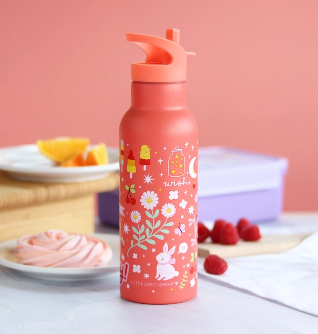 A Little Lovely Company Butelka na napoje ze stali nierdzewnej 500 ml