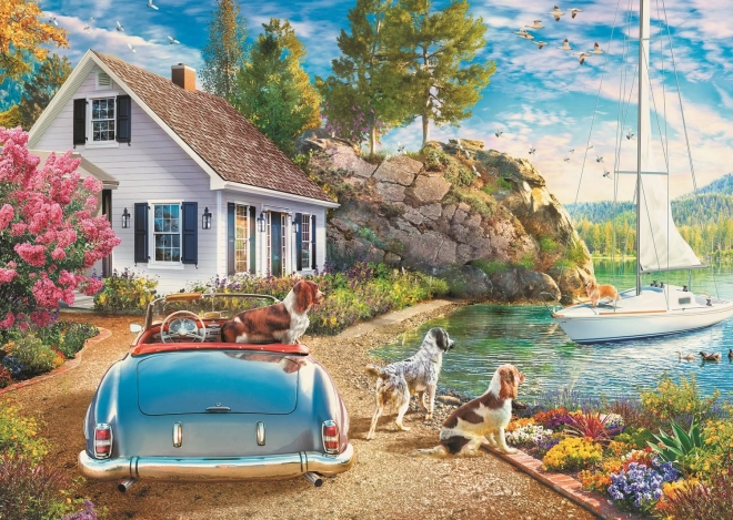 Puzzle 2000 elementów Letni port
