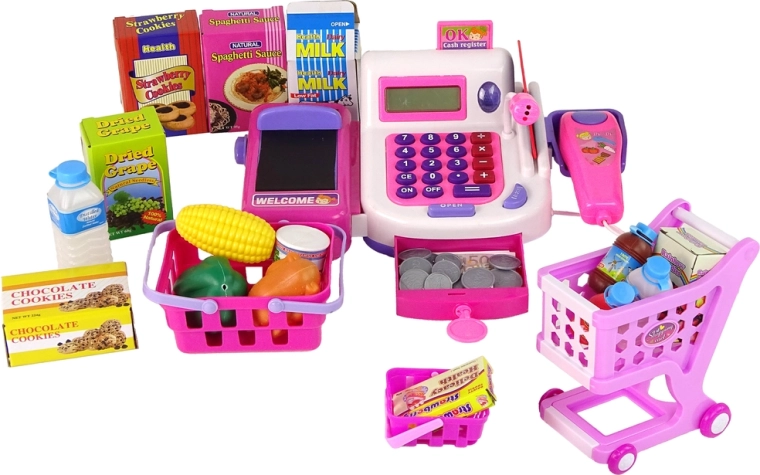 Kompletny zestaw do zabawy w sklep