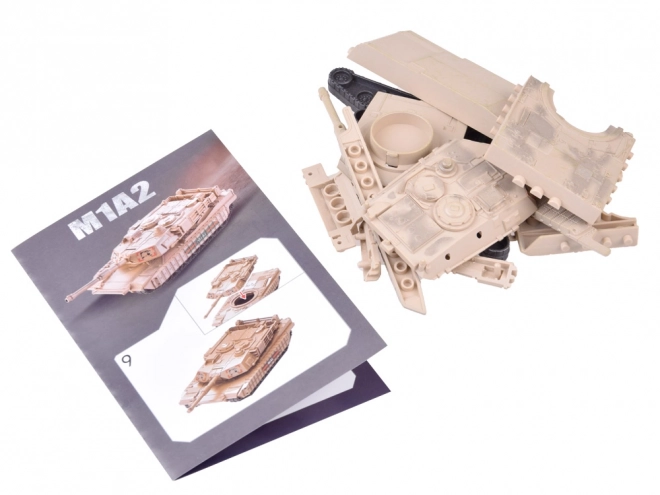 Zestaw budowlany amerykański czołg Abrams M1A2 w skali 1:72