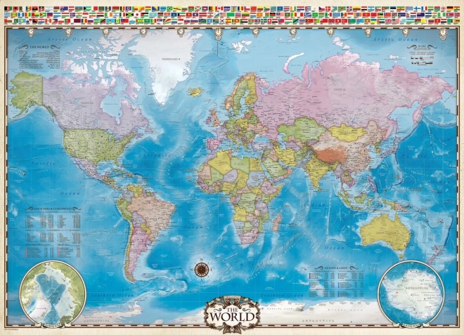 EUROGRAPHICS Puzzle Mapa świata 1000 elementów