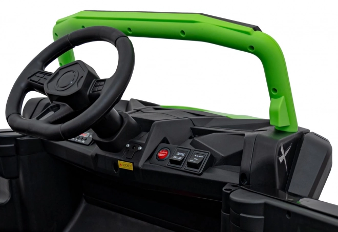 Dziecięce elektryczne auto Buggy UTV 2000M Racing Zielone