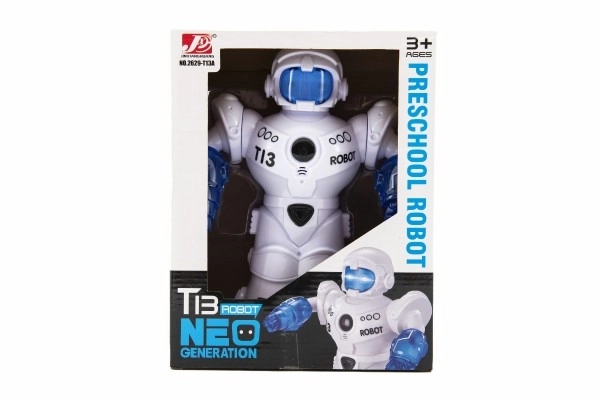 Jeżdżący mówiący robot ze światłem i dźwiękiem w pudełku