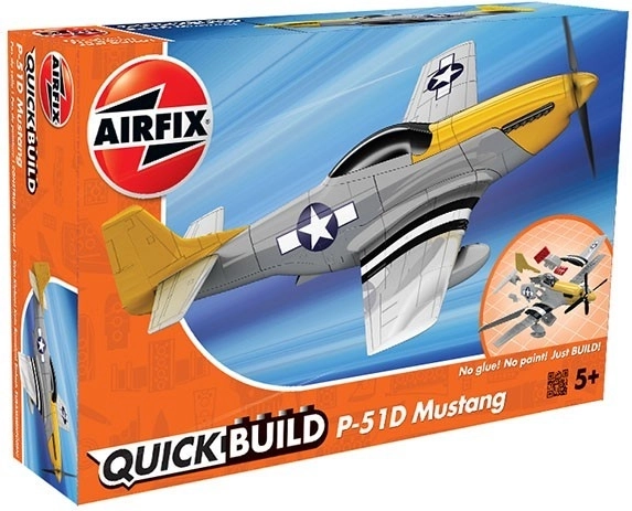 Klocki modelarskie AIRFIX QUICK BUILD Mustang P‑51D