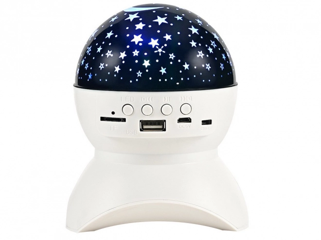 Nocny projektor LED z głośnikiem i Bluetooth