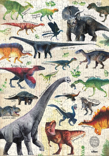Puzzle dinozaury 500 elementów