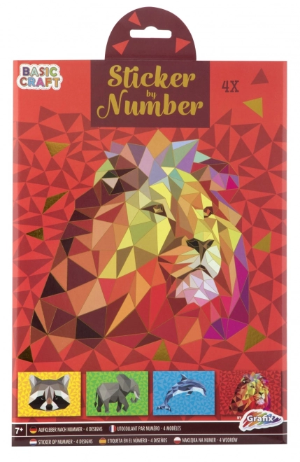 Puzzle naklejane według numerów A4
