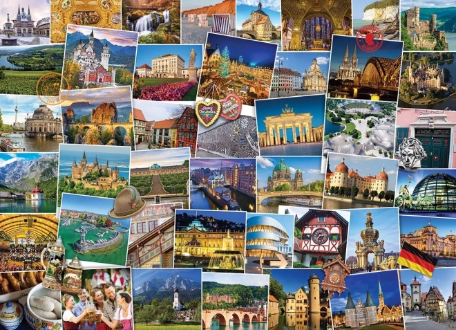 EUROGRAPHICS Puzzle Światowiec - Niemcy 1000 elementów