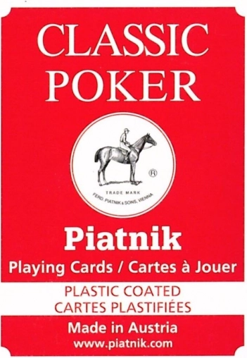 Klasyczne karty pokerowe i brydżowe