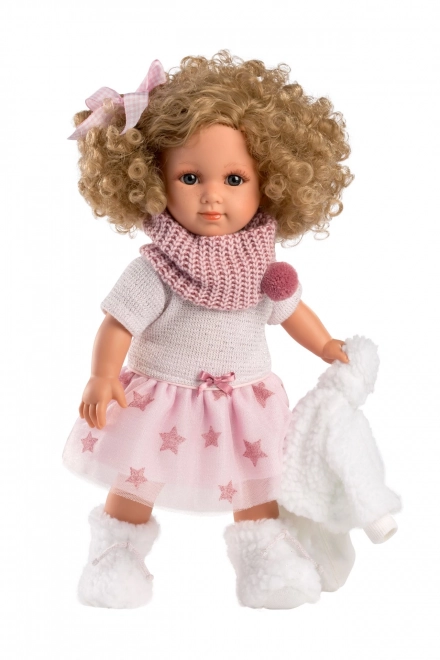 Llorens 53542 ELENA - realistyczna lalka z miękkim materiałowym ciałem - 35 cm