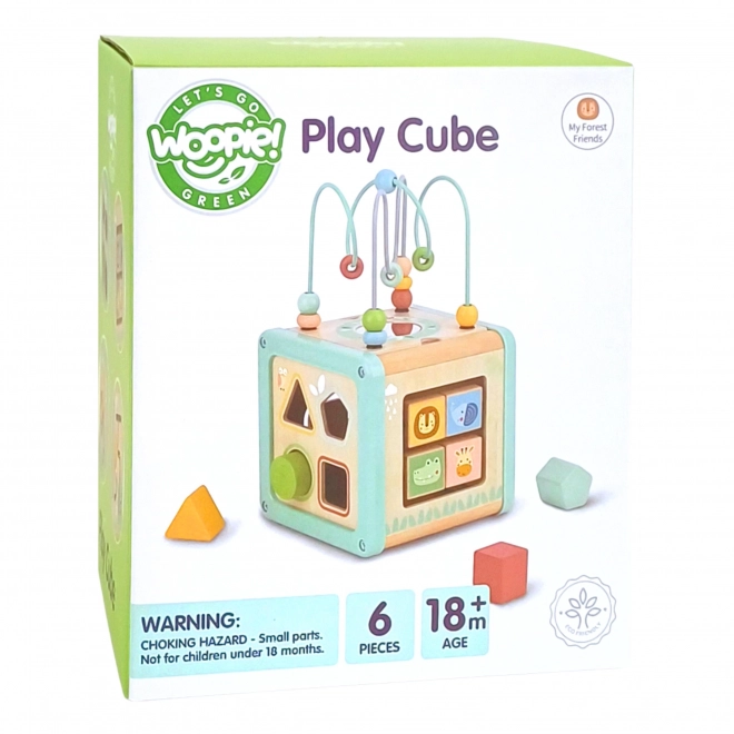 Wielofunkcyjna drewniana kostka WOOPIE GREEN